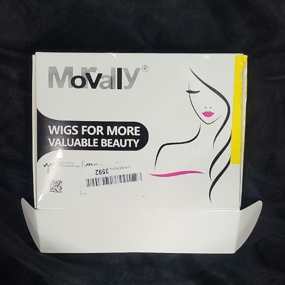 Morvally Short Straight Black Wig with Bangs Natural Looking Heat Resistant Hair - Picture 3 of 6